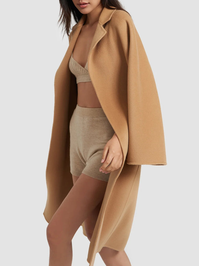 Blair Organic Cashmere Coat Camel