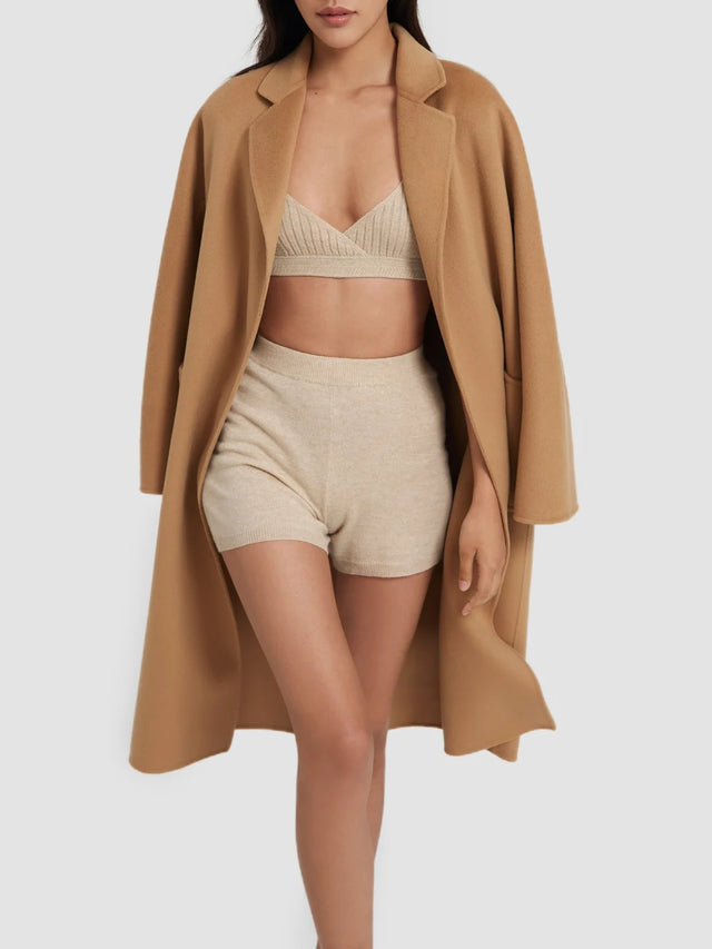 Blair Organic Cashmere Coat Camel