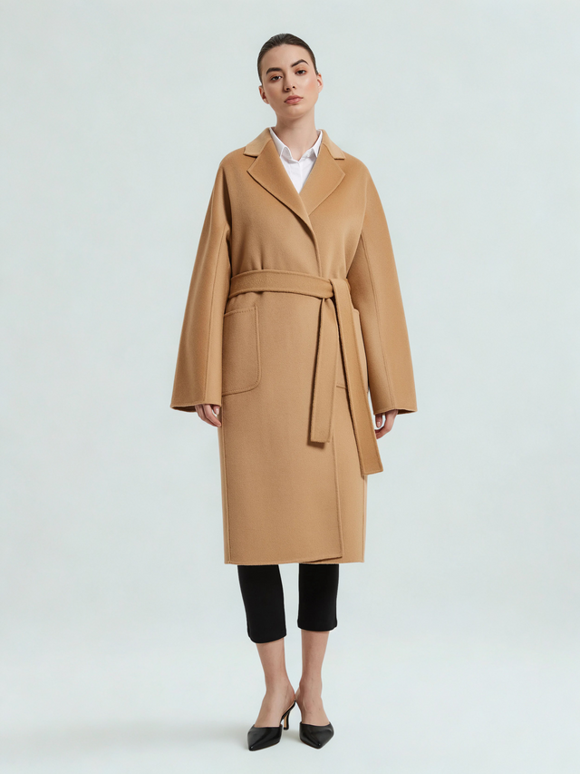 Blair Organic Cashmere Coat Camel