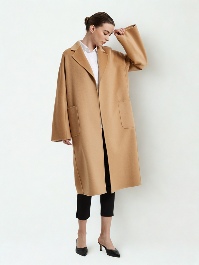 Blair Organic Cashmere Coat Camel