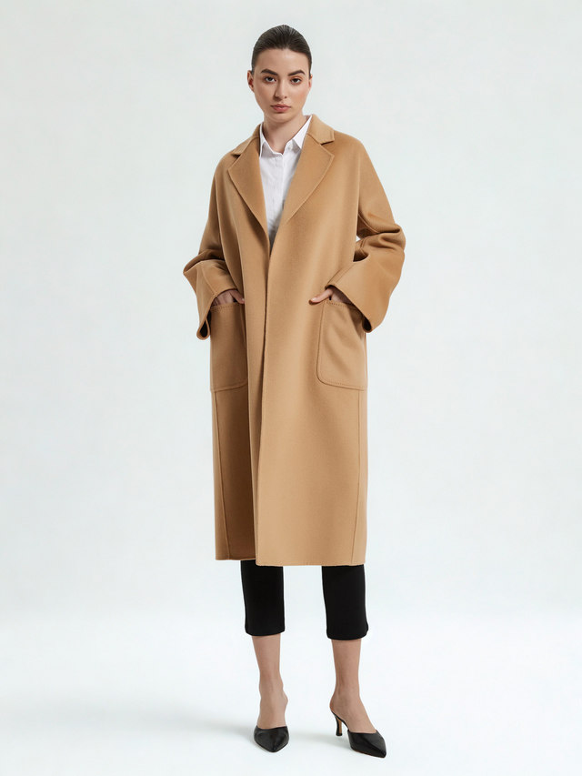 Blair Organic Cashmere Coat Camel